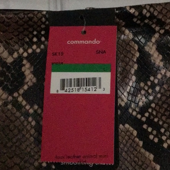 NEW COMMANDO commando faux leather animal mini-skort - sk15 in snake - Picture 4 of 4